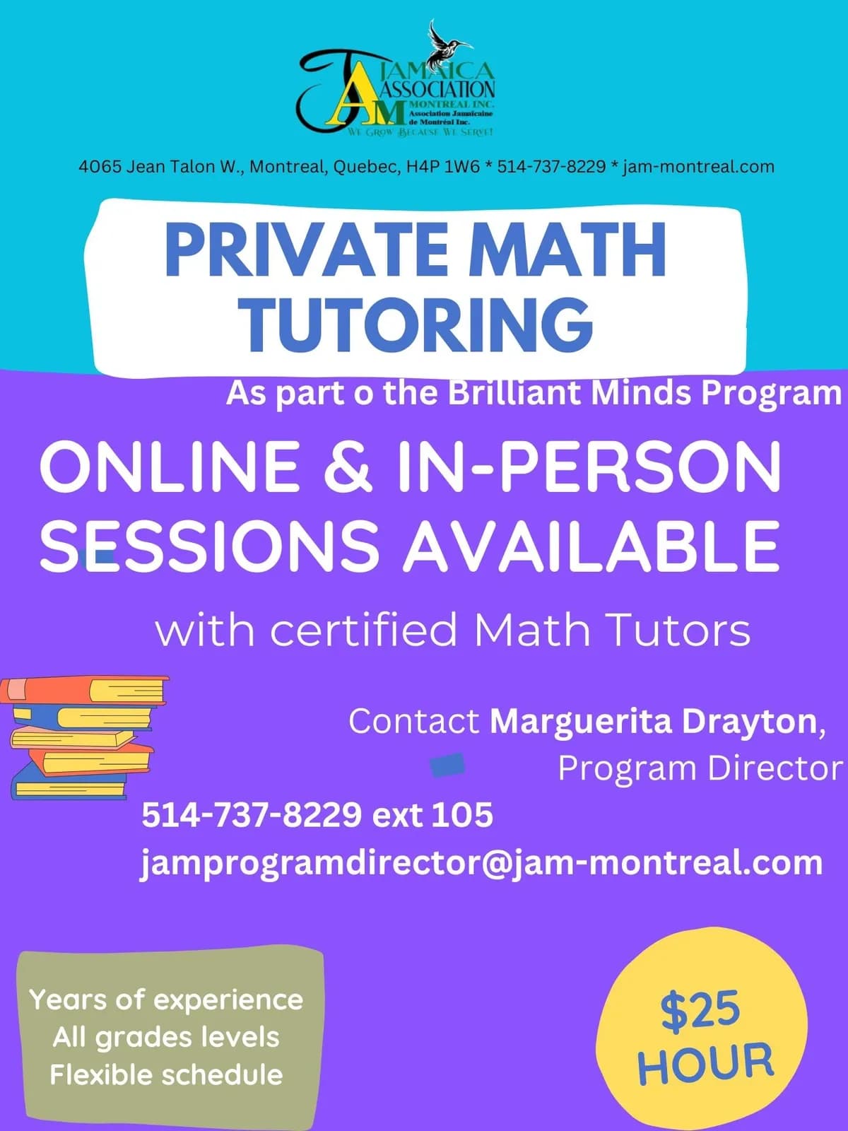 Brilliant Minds Program Flyer